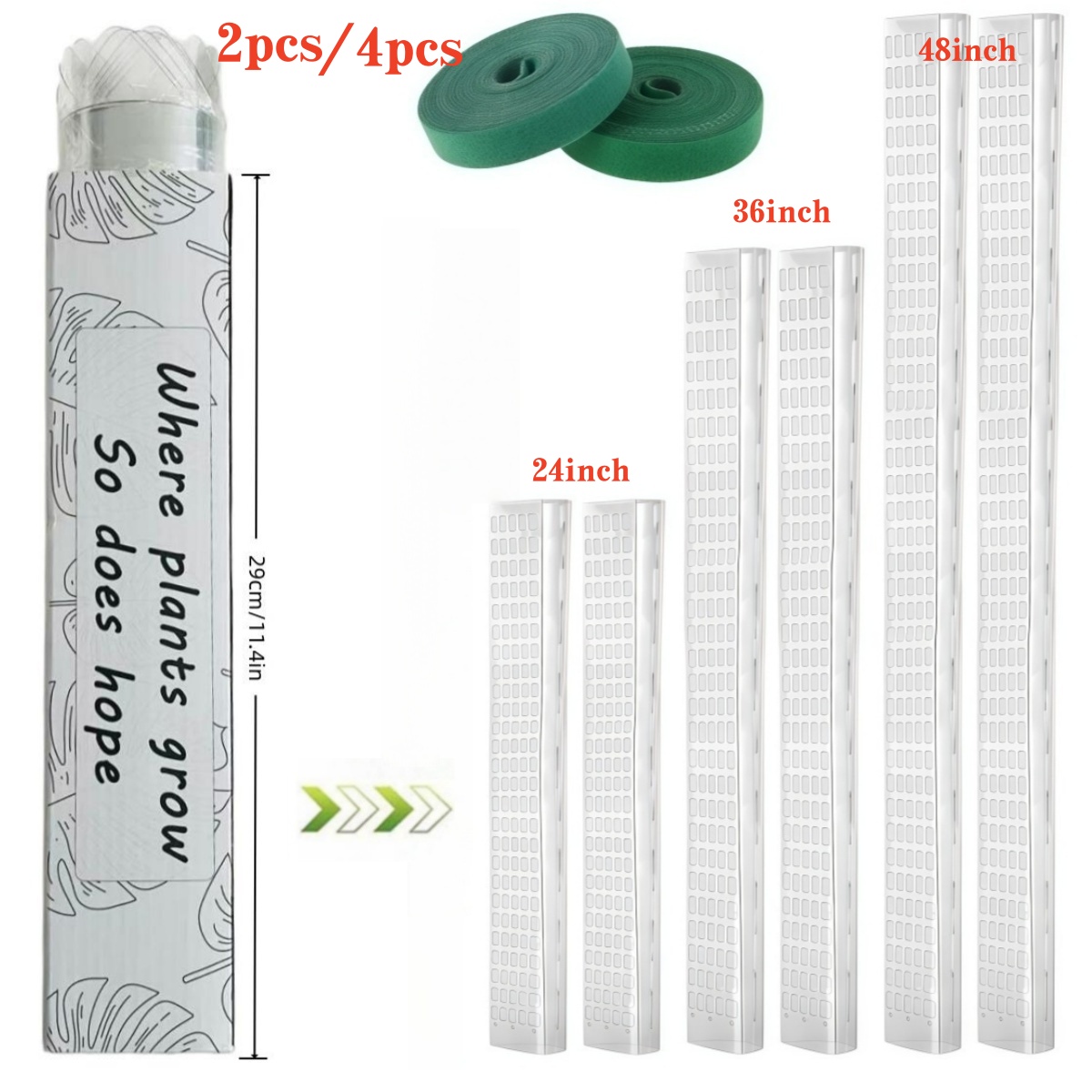 Sphagnum Moss Dry - Stackable Plastic Moss Pole for Monstera