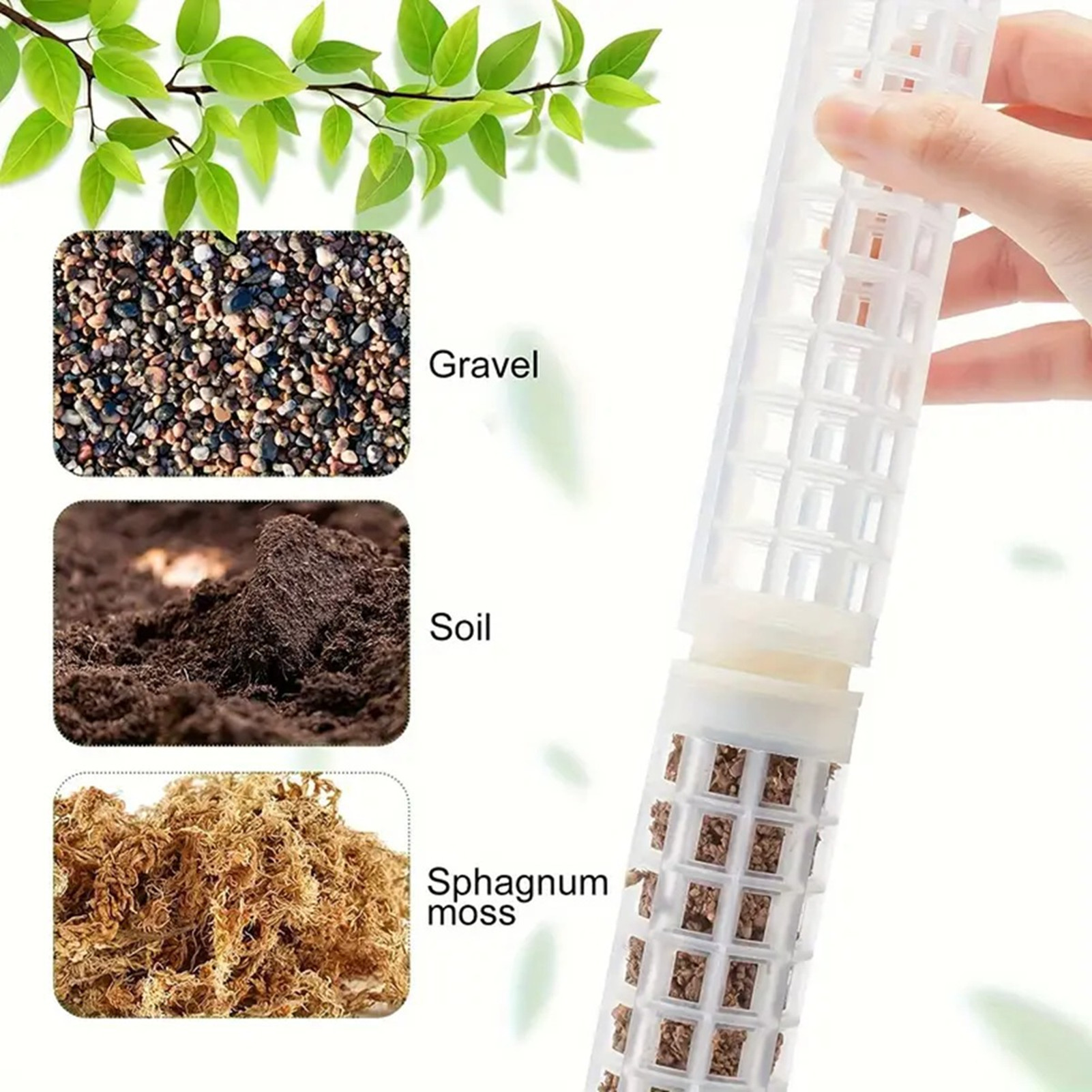 Moss Pole Plastic Plant Stand  - Sphagnum Moss Dry ulasan dan harga