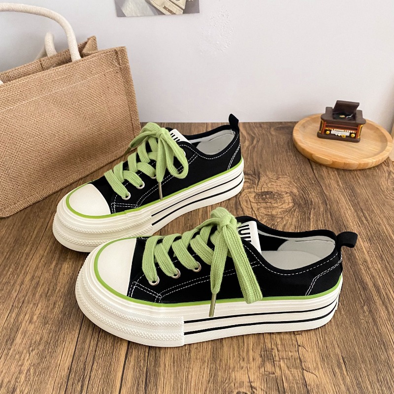 Thick Bottom Canvas Shoes Wome - Cutting Board Foam ulasan dan harga